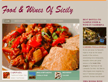 Tablet Screenshot of foodandwinesofsicily.com